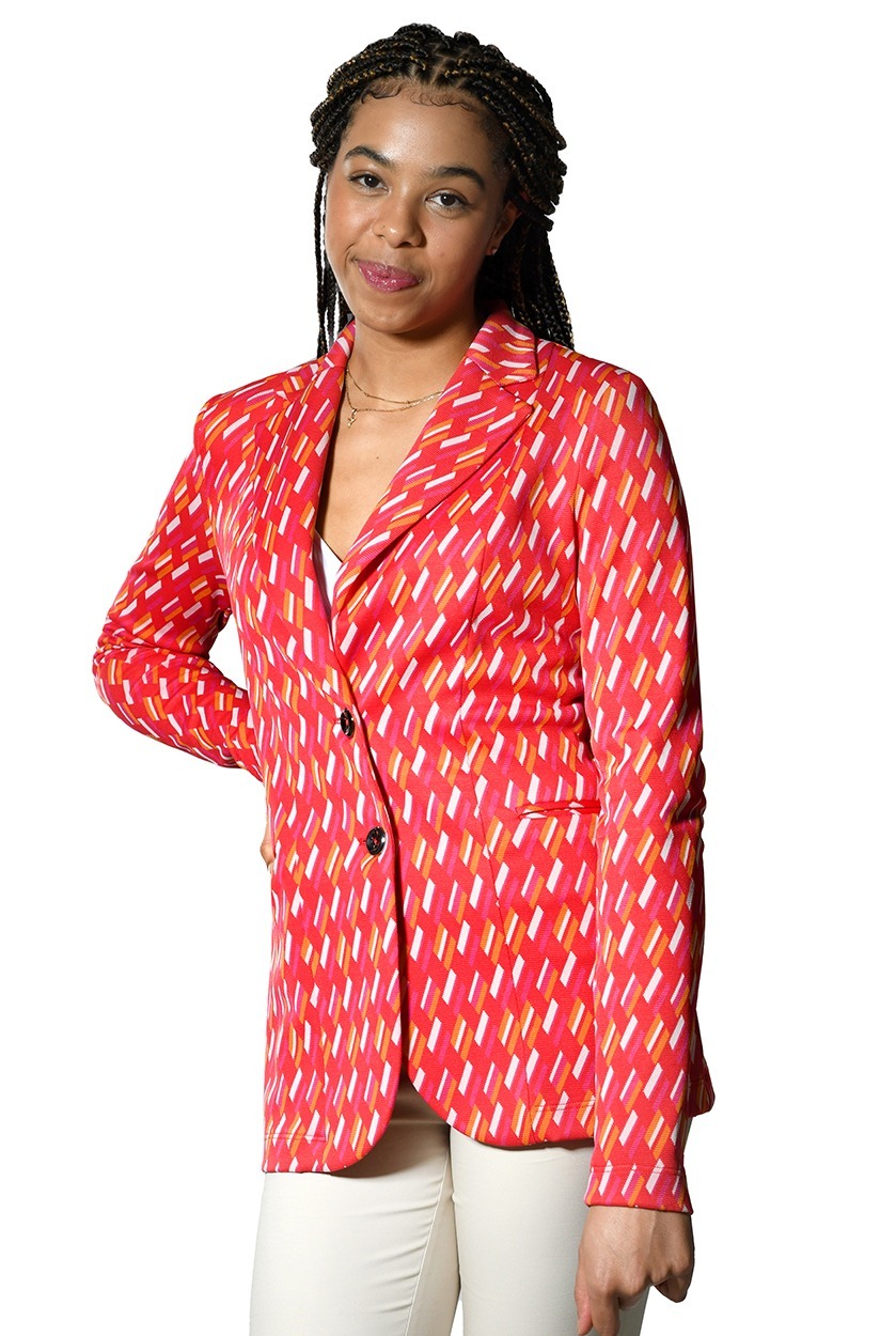 Bunter Jerseyblazer in 2 Farben