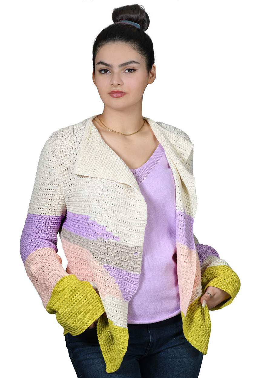 Bunter, exquisiter Pullover PERAN