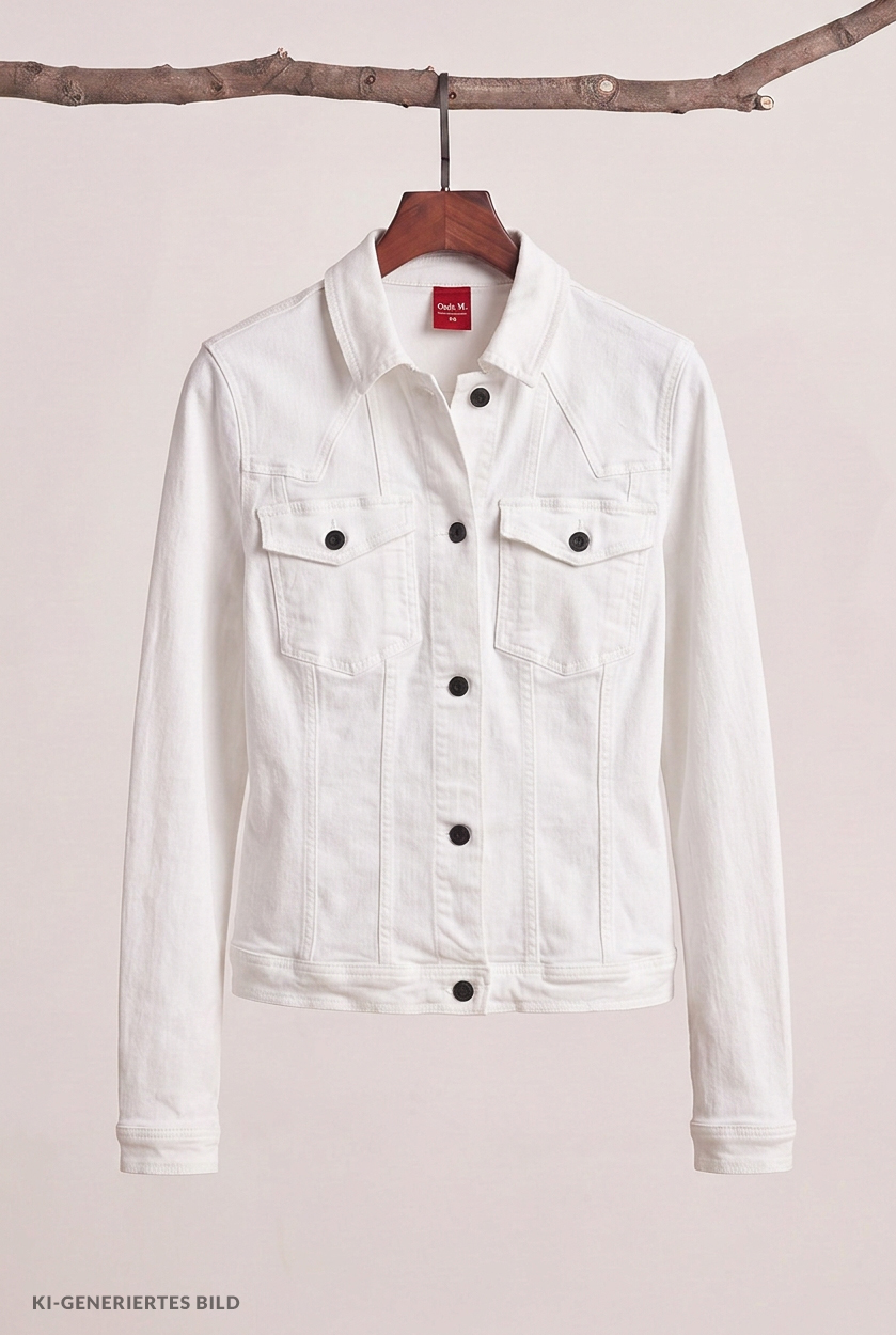 Taillierte Jeansjacke