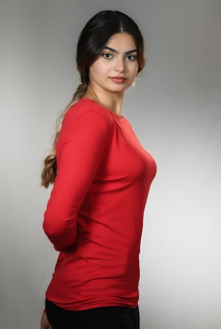 Basic-Langarmshirt mit Rundhalsausschnitt